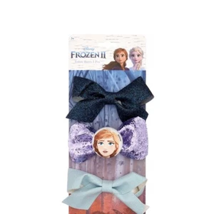 Disney Frozen 2 Salon Bows 3 Piece Anna Blue Purple  - Picture 1 of 2