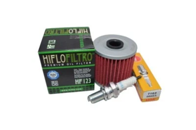 Kawasaki KLF220 KLF250 Bayou 220 250 88-2011 Tune Up Kit NGK Plug Oil Filter - Image 1 of 2