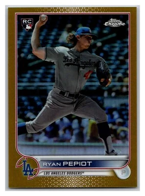 2022 Topps Chrome Update Series - Ryan Pepiot #USC114 Gold Refractor /50 (RC) - Image 1 of 3