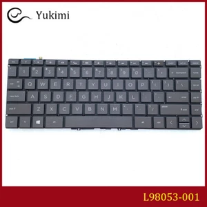 L98053-001 FOR HP 13-AK Black Laptop English with Backlight Keyboard - Bild 1 von 5