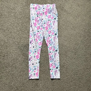 Cynthia Rowley Bright Floral Legging Elastic Waist Youth Girls SZ Medium - Picture 1 of 3