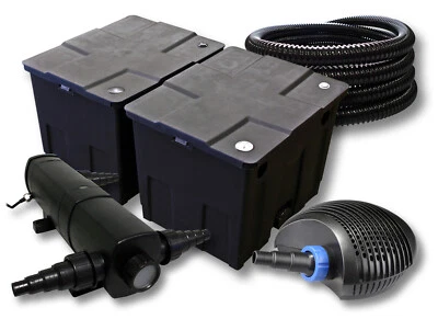 TTSunSun Filter Set 60000l Teich mit 36W Teichklärer,40W ECO Pumpe 25m Schlauch - Bild 1 von 4