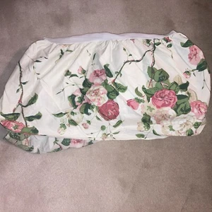 Waverly Garden Room Georgina English Rose King Bed Skirt Dust Ruffle 15" Drop - Picture 1 of 3