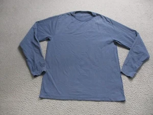 Goldwin Shirt Mens 4 Blue Long Sleeve Baselayer Made In Japan Outdoor Gorpcore - Picture 1 of 12