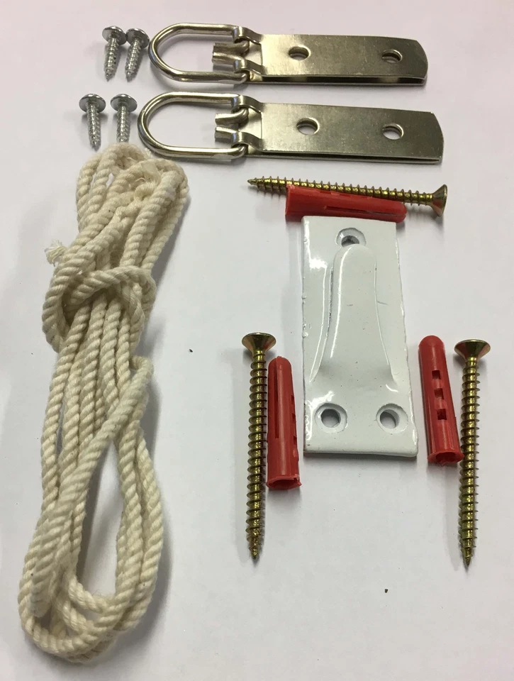 KIT DA APPENDERE SPECCHIO QUADRO RESISTENTE ANELLO D CAVO GANCIO PER 80LB O 40KG