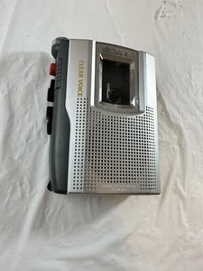 Vtg Sony TCM-150 Handheld Cassette-Corder Tape Recorder Parts Half Works - Picture 1 of 11