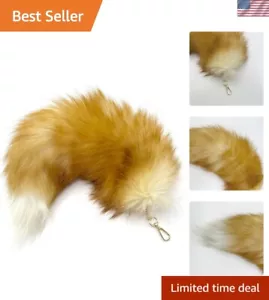 Whimsical Fox Tail Keychain - Adorn Your Bag & Celebrate Special Occasions - Picture 1 of 8