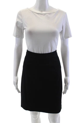 Falda recta con cremallera trasera lápiz Trina Turk negra talla 8 Foto 1 de 4