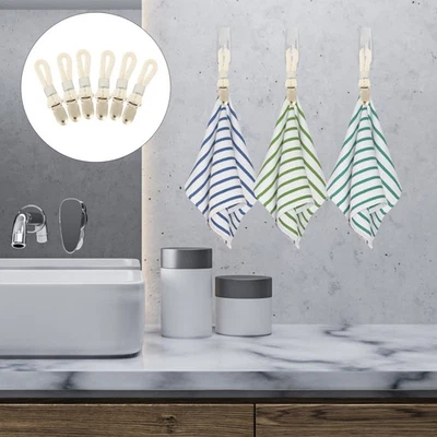  6 Pcs Handtuchhalter Für Das Badezimmer Badezimmerhandtuchhalter - Bild 1 von 4