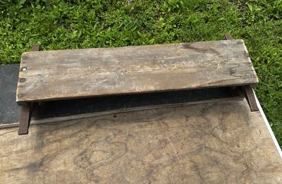 Antique Buckboard Wagon Bench spring Seat Western Decor  Primitive Wagon Seat - Image 1 of 4