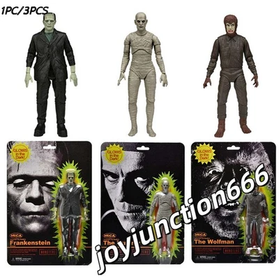 Neca Universal Monsters Glow Wolfman Frankenstein Mummy Collection Modelo 1X - Imagem 1 de 4