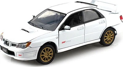 Subaru Impreza WRX STi White 1/24 Scale Diecast Model Car by Motormax - Image 1 of 4