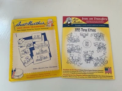 Tía Martha's Hot Iron Transfers 3955 TRES GATITOS - 3594 MOTIVOS PARA NIÑOS Foto 1 de 4