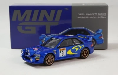 TSM MINI GT Subaru Impreza WRC98 #3 Mcrae Rally Monte Carlo 1998 1/64 MGT00975-L - Immagine 1 di 3