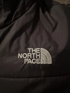 The North Face Jacket Girls Medium Black Mossbud Swirl Reversible Fleece Puffer - Picture 1 of 9