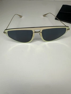 Christian Dior ULTIME2 LKSA9 Women's Gold Oval Frame Blue Lens Sunglasses - Image 1 of 4