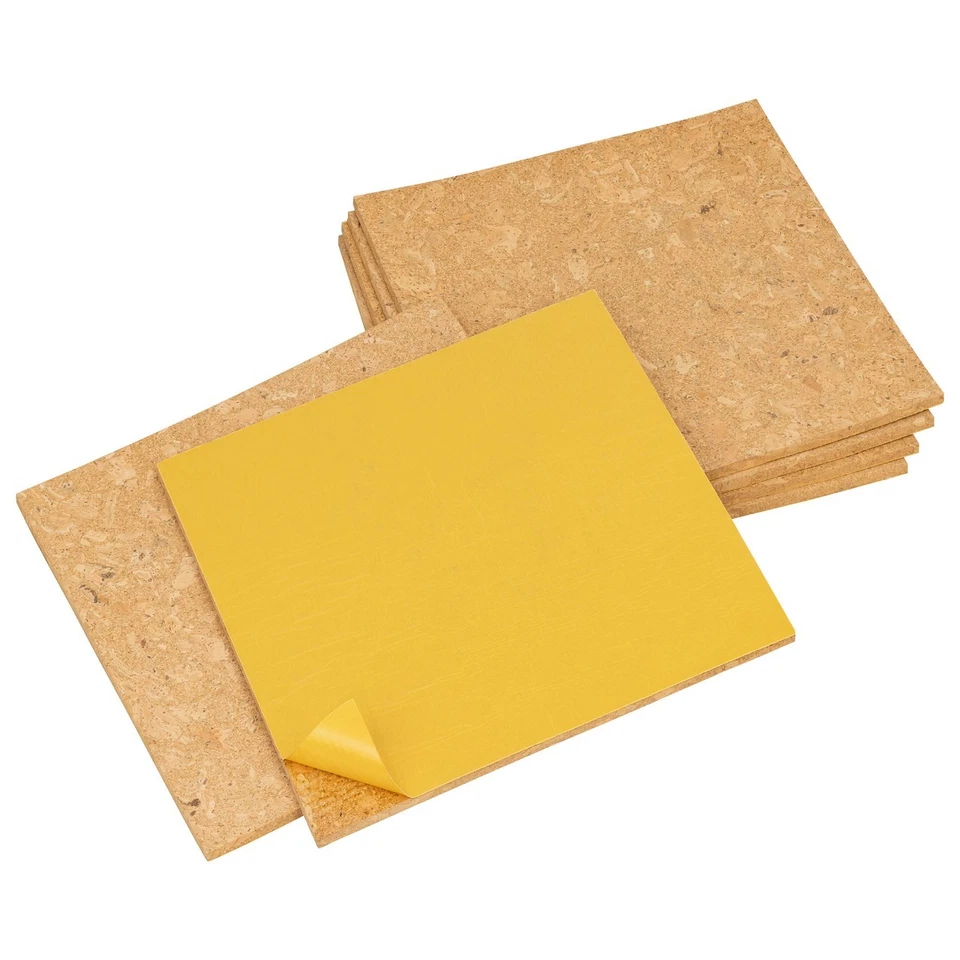 6er-Pack selbstklebende Korkplatten 30×30 cm für Pinnwände & Deko - Bild 1 von 4