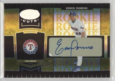 2004 Leaf Certified Cuts Marble Gold Signatures /25 Edwin Moreno Rookie Auto RC - Image 1 of 2