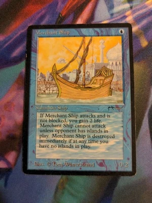 Merchant Ship MTG Arabian Nights MP Magic the Gathering! - Image 1 of 2