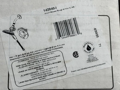 Delta  Arvo  Shower Faucet Rough & Trim - Chrome Finish  142840-i  OPEN BOX - Image 1 of 4