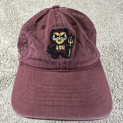 Arizona State Sun Devils Hat Cap Strap Back Mens Maroon Football Tokyo Dachi - Image 1 of 4