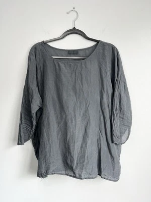 Top CP Shades Talla XS • Algodón Gris Transparente Manga 3/4 Foto 1 de 4