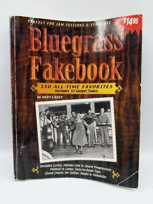 Bluegrass Fakebook Jam & Stage Guitar Banjo Mandolin Sheet Music Book - Image 1 of 4