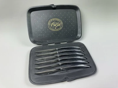 Juego de 6 cuchillos para carne de acero inoxidable Carvel Hall Briddell 440 de 8,5" de largo de colección Foto 1 de 4