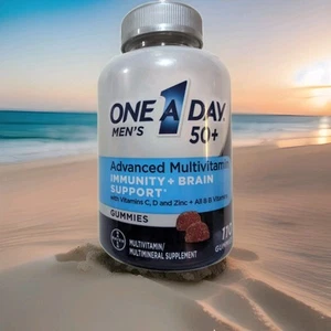 One a Day Men’s 50+ Gummies, Advanced Multivitamin Men 08/2026 Factory Sealed - Picture 1 of 6