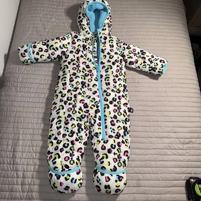 Traje de nieve marca Spyder bebé niño pastel estampado de leopardo de nieve talla 18 meses Foto 1 de 4