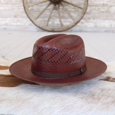 Sombrero Fedora Stetson Redwood Paja Foto 1 de 4