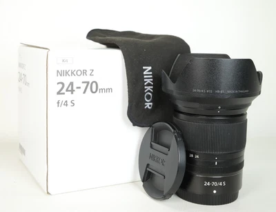 Nikon Nikkor Z 24-70mm F4 S Z Mount Lens, F&R Cap & Hood, V.Good Condition. - Image 1 of 4