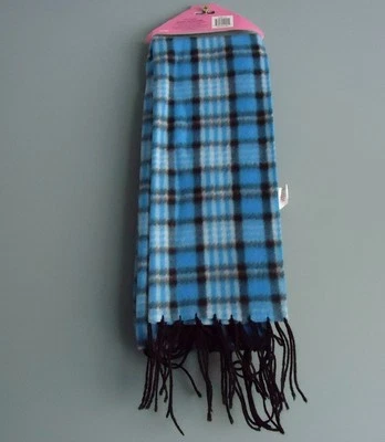 BUFANDA POLAR AZUL CON RAYAS/PARA TODAS LAS EDADES/UNISEX/HECHA POR KALI & WINS  Foto 1 de 3