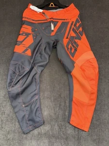 Answer Syncron Pants Mens 30 orange Motocross Racing Adjustable Waist - Picture 1 of 17