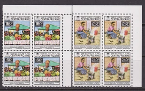 ´Central African Republic mint block set Environmental Development 1993 Food MNH - Picture 1 of 1