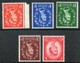 QE2 1952 Wilding Set (5) Tudor Crown Inverted watermark set UM SG 515wi - 519bwi QE2 1952 Wilding Set (5) Tudor Crown Inverted watermark set UM SG 515wi - 519bwi