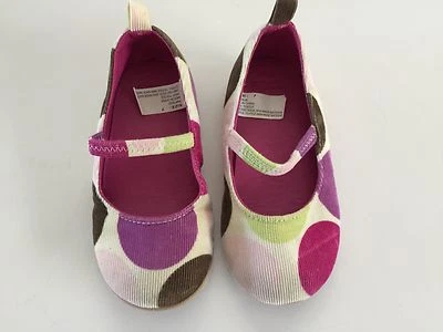 Zapatos de vestir a lunares de pana lunares talla 7 Gymboree para niñas Foto 1 de 4