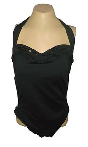 New Bathing Suit Swim-suit Bisou Bisou Bohemian Summer Black BB0239 MSRP-$69. XL - Picture 1 of 7
