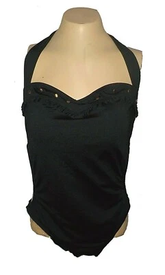 Nuevo Traje de Baño Traje de Baño Bisou Bisou Bohemio Verano Negro BB0239 Precio de venta sugerido por el fabricante - $69. XL Foto 1 de 4
