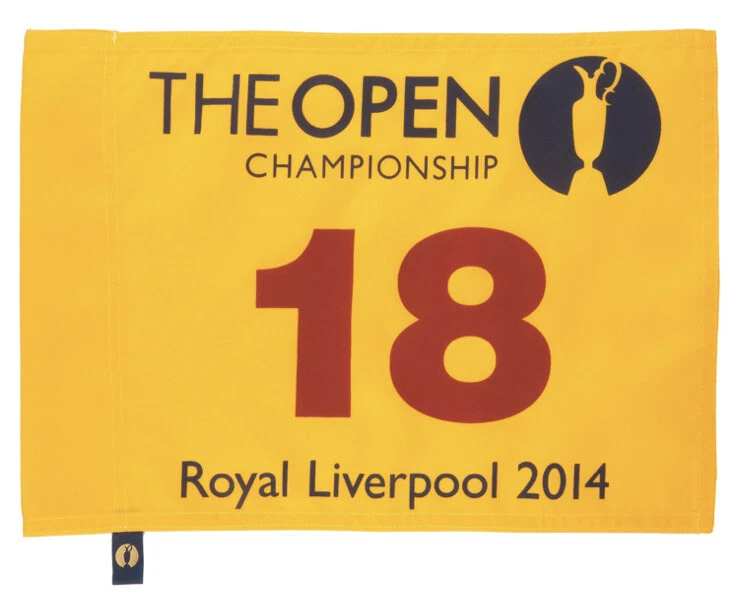 2014 Abierto Británico Oficial R&A Bandera Royal Liverpool - Rory Mcilroy **Ganador** Foto 1 de 1