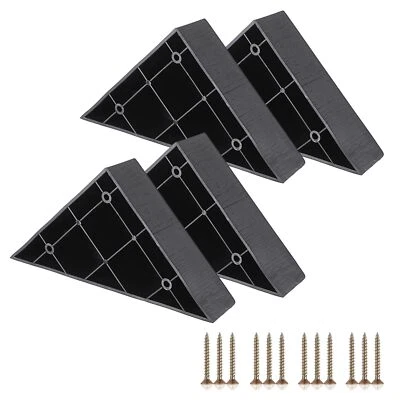 4 Sets Plastic Triangle Corner Sofa Couch Legs Replacement for Chair Cabinet - Image 1 of 4