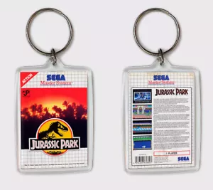 Jurassic Park Sega Master Système Porte-Clés Porte-Clé - Picture 1 of 1