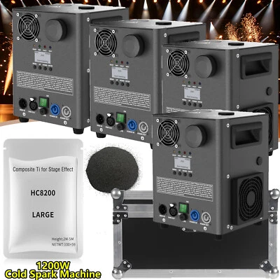 1200W Cold Spark Machine Ti Powder Stage Effect DMX Firework Event Club Wedding - Image 1 of 4