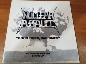 Nuclear Assault:GoodTimes,BadTimes/StandUp,12inPRSingleRecordw/LedZeppelinCover - Imagen 1 de 4