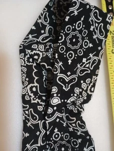COOLDANNA, 100% COTTON, PAISLEY BLACK - Picture 1 of 4