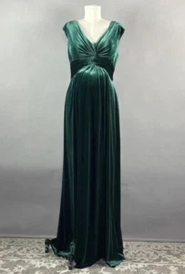 Morilee Madeline Gardner: Emerald Velvet Size 14 Maternity Dress 14102 New w Tag - Picture 1 of 18