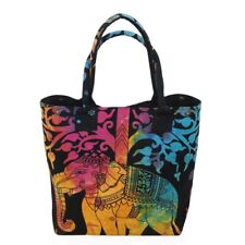 Multi Elephant Printed Women's Shopping Purse Tote Hobo Bags Cotton Hand Bags AU