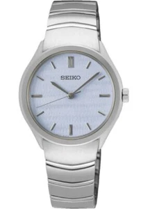 Seiko Quartz Blue Dial Stainless Steel Ladies Watch SUR549 - Picture 1 of 1