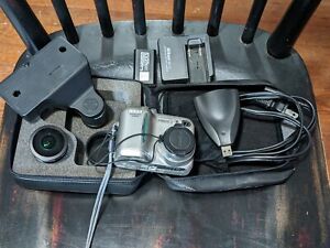 Nikon Coolpix 4300 4.0Mp Compact Digital Camera Silver w several accessories