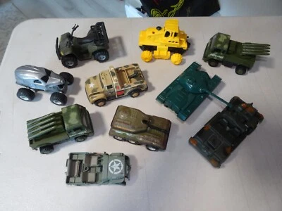 LOT OF 10 Vintage Soma Mighty Wheels US Army Humvee & SUV Toy Trucks Die Cast N4 - Image 1 of 4